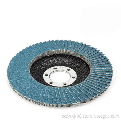 ZY Abrasive Dekabu: High-Density 40-Grit 4.5\" x 7/8\" Zirconia Type 29 Flap Disc - Premium Quality for Enhanced Performance